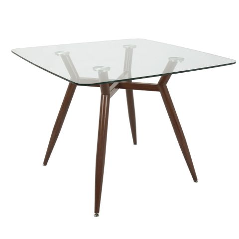 A Deep Dive into the Craftsmanship of Clara Tables Walnut Metal Clear Glass